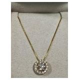 14k Gold with Diamond Pendant