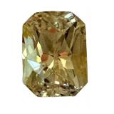 3.52 Carat Radiant Cut Canary Yellow Celine Sapphire Gemstone