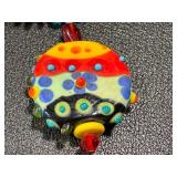 Handblown Glass Bead Jewelry Set: Necklace, Earrings, and Bracelets