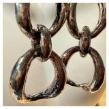 IPPOLITA Sterling Silver Hammered Drop Earrings 2.75 Inch