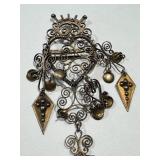 Vintage Scandinavian Solje Silver Brooch and Pendant Combo