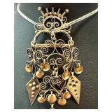 Vintage Scandinavian Solje Silver Brooch and Pendant Combo