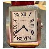 Coach Stainless Steel Swiss Made Watch with Red Leather Band