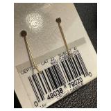 14K Gold Cross Dangle Earrings in Gift Box