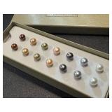 Honora Collection Set of 7 Sterling Silver Pearl Stud Earrings