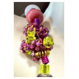 Handcrafted Art Glass Necklace with Handblown Beads, 19 Inches