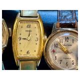 Lot of 6 Assorted Vintage Ladies Watches Cameron Turler Vantage Seiko Elgin Imperial