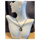 Sterling Silver and Pearl Pendant Necklace, 18 Inches
