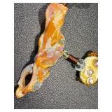 Artisan Handblown Glass Bead Boho Necklace and Bracelet Set