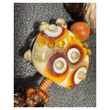 Artisan Handblown Glass Bead Boho Necklace and Bracelet Set