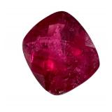 3.3ct Cushion Cut Rubelite Gemstone