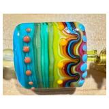 Set of 2 Artisan Lampwork Glass Bead Bracelets