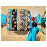 Set of 2 Artisan Lampwork Glass Bead Bracelets