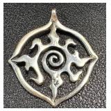 K. Robins Sterling Silver Artistic Spiral Pendant