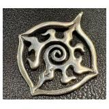 K. Robins Sterling Silver Artistic Spiral Pendant