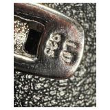 Sterling Silver 7.5 Inch Link Bracelet with Sparkling Accents