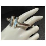 Vintage Peruvian 925 Sterling Silver Cuff Bracelet