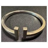 Vintage Peruvian 925 Sterling Silver Cuff Bracelet