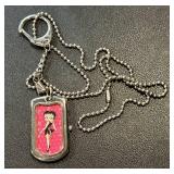 1998 Betty Boop Pendant Watch with 26 Inch Chain by Universal Studios
