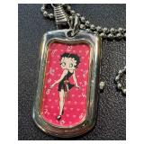 1998 Betty Boop Pendant Watch with 26 Inch Chain by Universal Studios