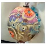 Artisan Lampwork Glass Bead Necklace with Pendant