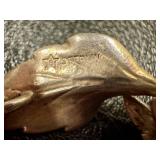Vintage Sterling Silver Leaf Link Bracelet