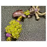 Handblown Glass Beaded Bracelet with Mixed Colors and Shapes