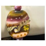 Handblown Glass Beaded Bracelet with Mixed Colors and Shapes