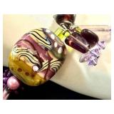 Handblown Glass Beaded Bracelet with Mixed Colors and Shapes