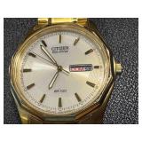 Citizen Eco-Drive Gold-Tone Wristwatch with Date Display