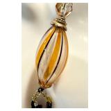 Handcrafted Art Glass Bead Necklace and Bracelet Set