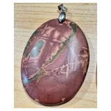 Cherry Creek Jasper Pendant and Red Creek Jasper Stone Pendants Set
