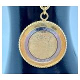 Italian Coin Charm Bracelet in Sterling Silver