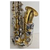 Alto Saxophone with Case and Accessories