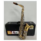 Alto Saxophone with Case and Accessories