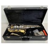 Alto Saxophone with Case and Accessories