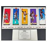Portland Trail Blazers 1991-1992 PlayMakers Lithograph Set with Certificate of Authenticity