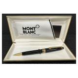 Montblanc Meisterstuck Black and Gold Mechanical Pencil with Case