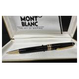Montblanc Meisterstuck Black and Gold Mechanical Pencil with Case