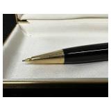 Montblanc Meisterstuck Black and Gold Mechanical Pencil with Case