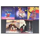 Collection of 5 LaserDisc Movies Including Fantasia, Ace Ventura, Michael Jordan, Beethoven, and What