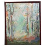 Framed Large Abstract Landscape Painting by Noah Desmond