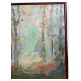 Framed Large Abstract Landscape Painting by Noah Desmond