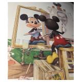 Framed Disney Artwork Featuring Mickey Mouse and Walt Disney