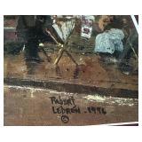 Framed Robert Lebron (1996) Signed Paris Street Scene Print