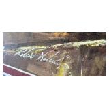 Framed Robert Lebron (1996) Signed Paris Street Scene Print