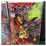 Collection of 15 Spawn and Venom Comic Books with Detective Comics Batman Issue
