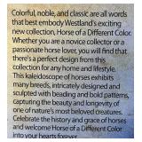 Horse of a Different Color Woad Clydesdale Figurine with Box and Tag