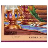 Randal Spangler Signed Limited Edition Print Keeper of the Flame Framed