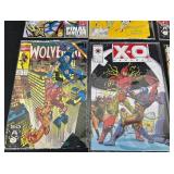 Collection of 15 Comic Books Including Wolverine and X-O Manowar Issues